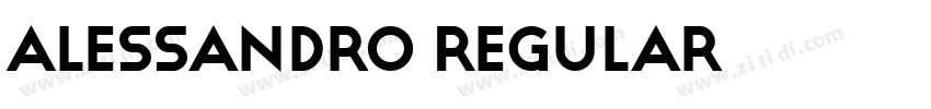 Alessandro Regular字体转换